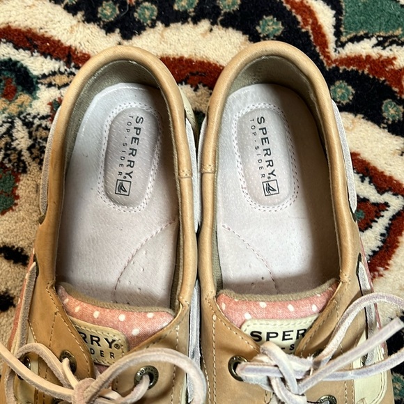 Sperry Top-Sider Tan Leather Memory Foam Cushioned Boat Shoes Loafers size 8.5 - Picture 12 of 15